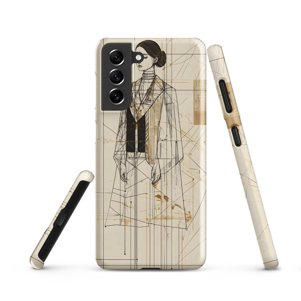 Elegance in Lines | Phone Case |  S21 | Snap Case | Matte