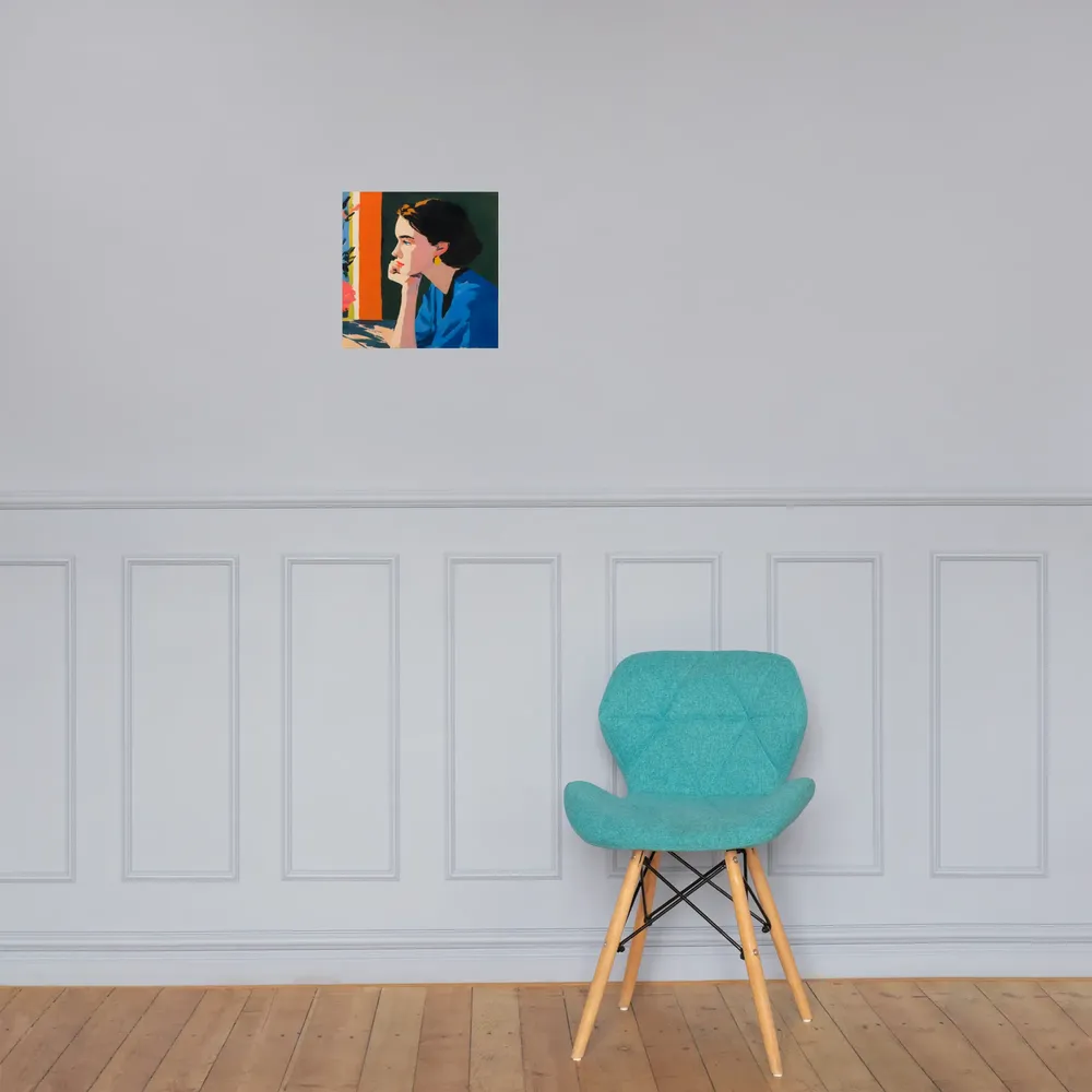 Pensive Profile 
 Poster | 12″x 12″