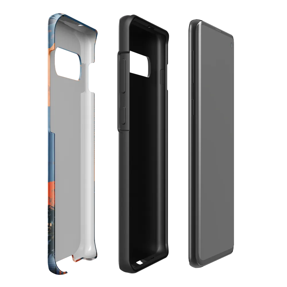 Futuristic Horizons: A Sci-Fi Cityscape | Phone Case |  S10 Plus | Tough Case | Glossy