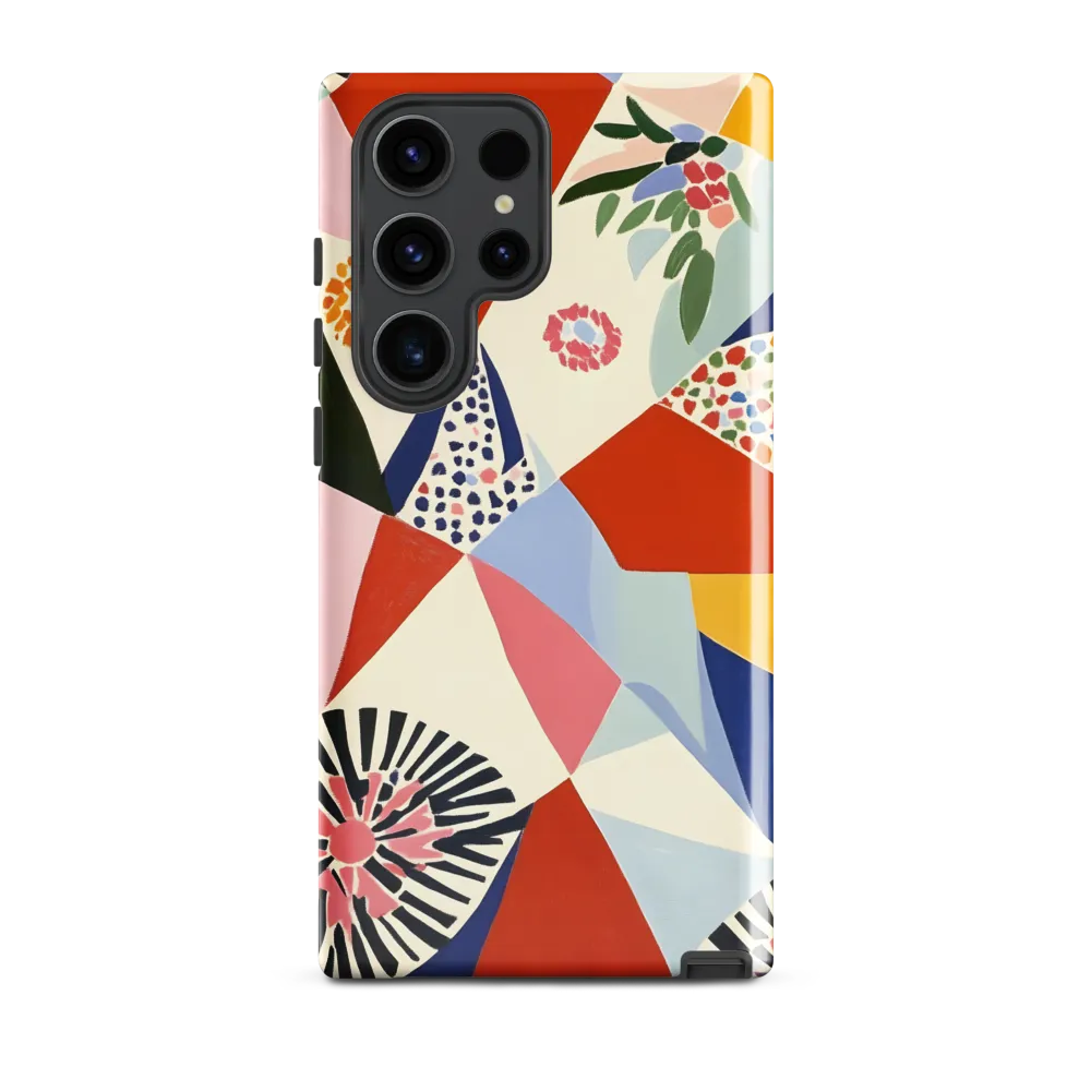 Vibrant Geometric Harmony | Phone Case |  S23 Ultra | Tough Case | Glossy