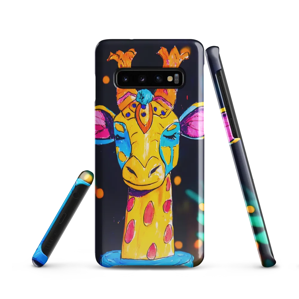 Whimsical Giraffe in Vibrant Colors | Phone Case |  S10 | Snap Case | Glossy