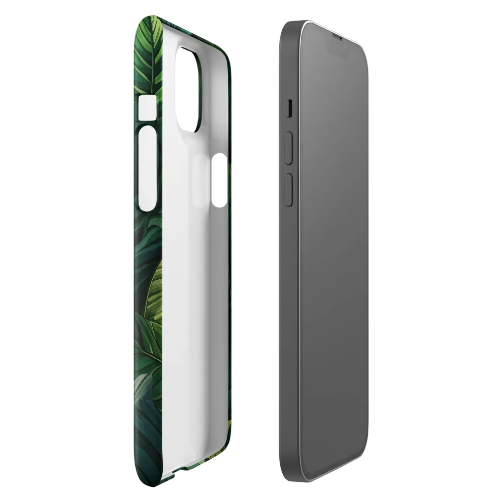 Lush Canopy: A Tropical Foliage Study | Phone Case |  14 Plus | Snap Case | Glossy