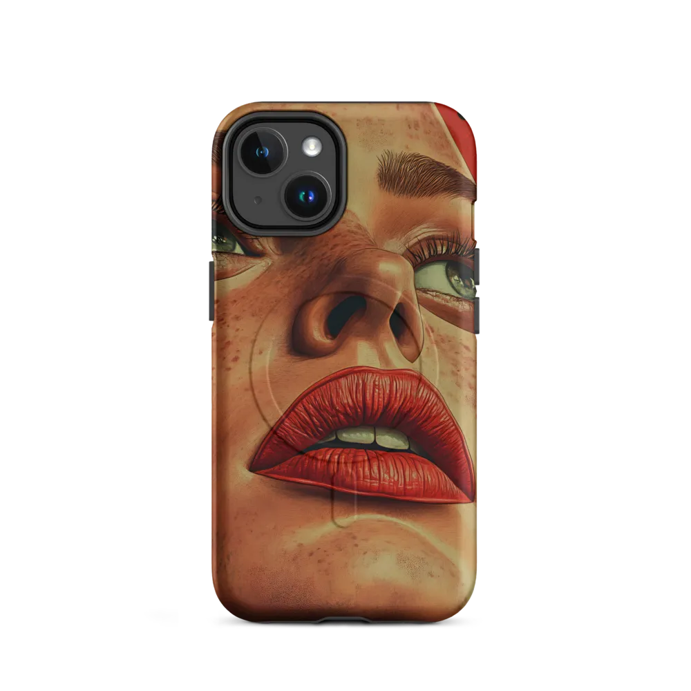 Red Intensity: A Portrait of Elegance