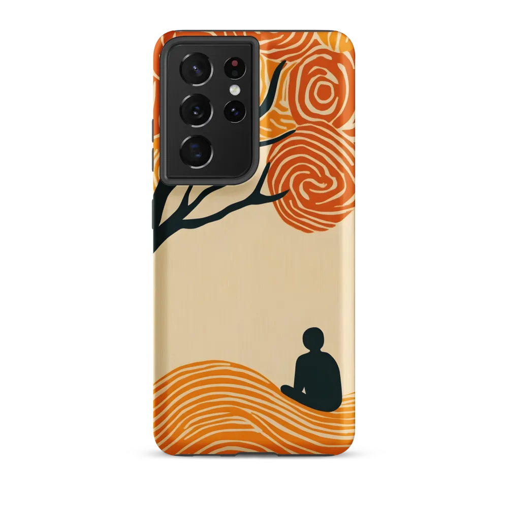 Silent Reflections under Swirling Leaves | Phone Case |  S21 Ultra | Tough Case | Matte