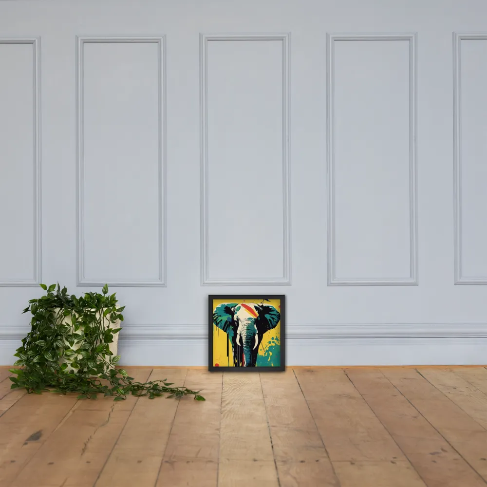 Elegance of the Wild: A Colorful Harmony | Poster with Black Frame | 12″×12″