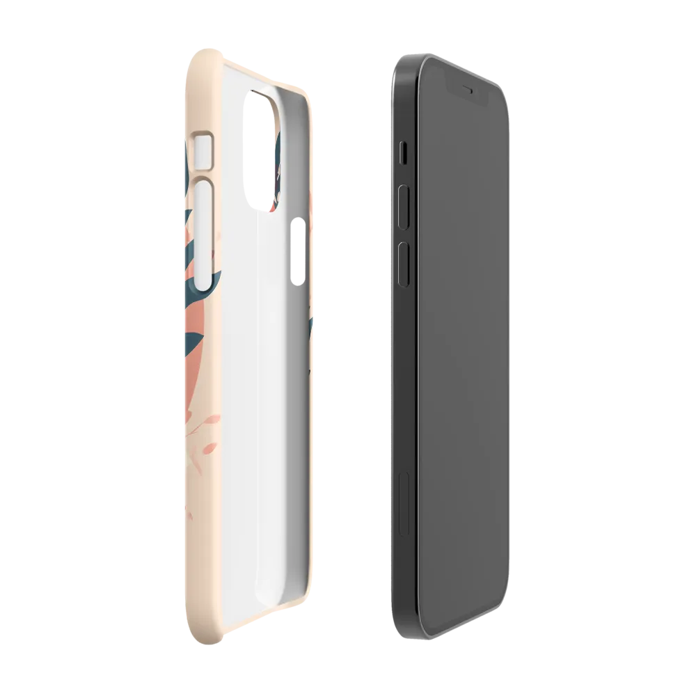 Profile in Coral and Teal