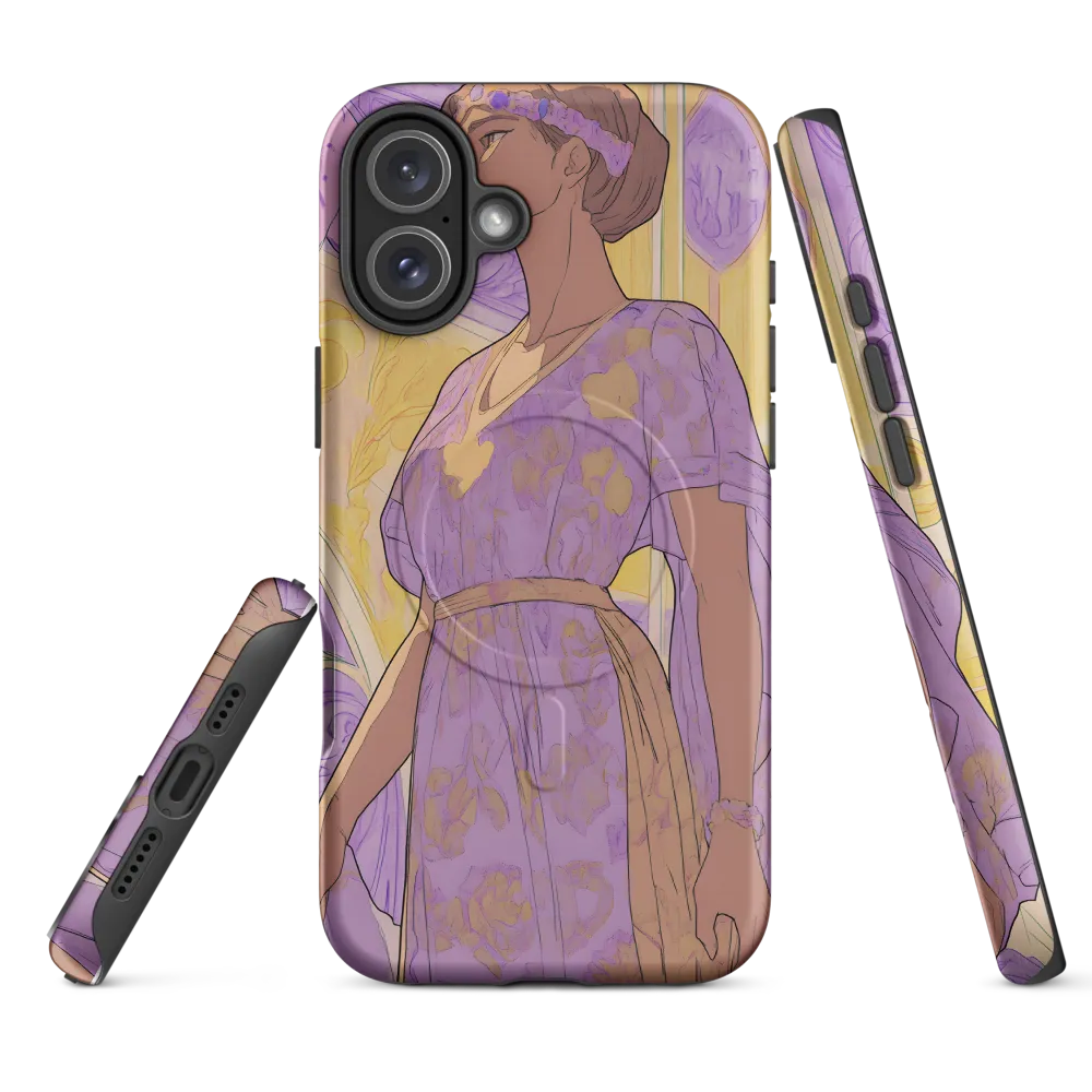 Elegance in Floral Harmony | Phone Case |  16 Plus | MagSafe® Tough Case | Matte