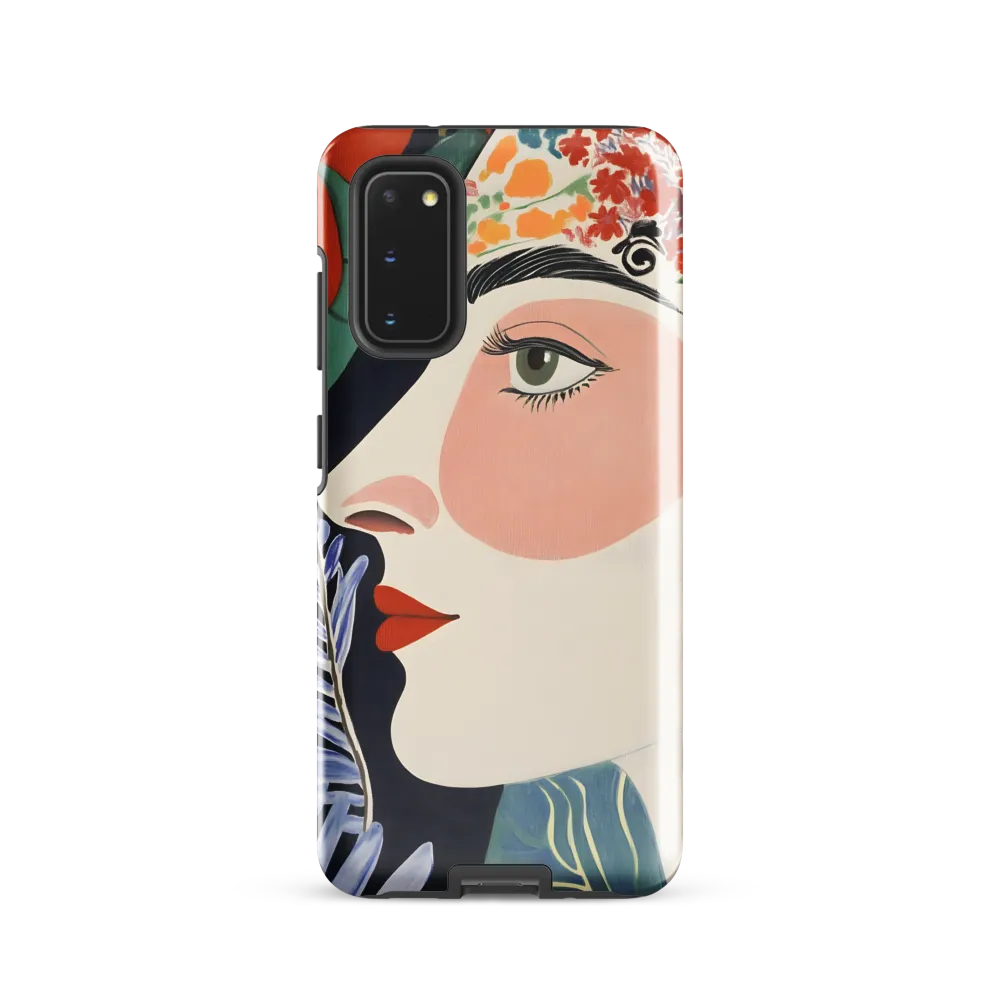 Floral Serenade: A Modern Portrait