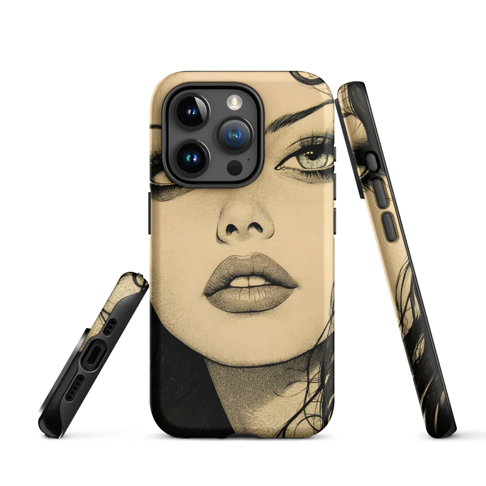 Enigmatic Gaze | Phone Case |  15 Pro | Tough Case | Matte