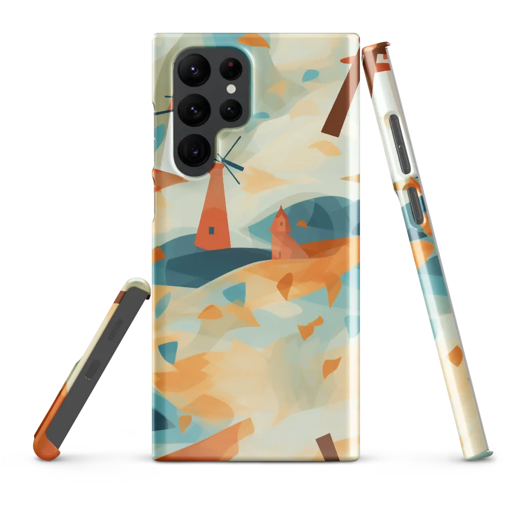 Whimsical Windmills in a Tranquil Landscape