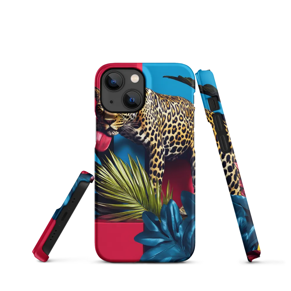 Playful Leopard in Vibrant Paradise
