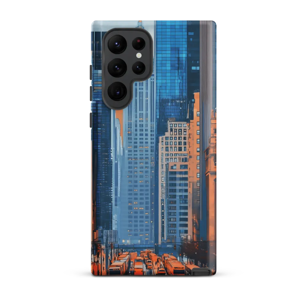 Urban Symphony in Blue and Orange