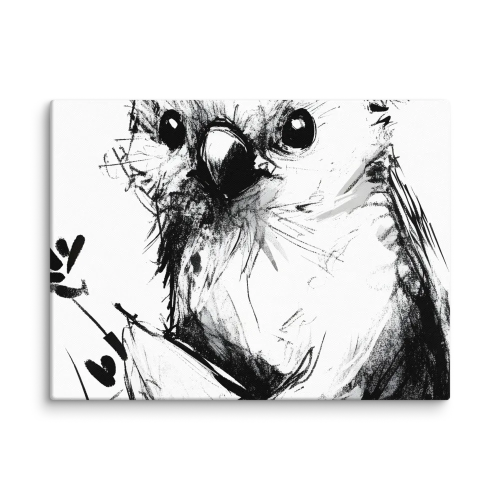 Whimsical Koala in Ink | Canvas | 9″×12″