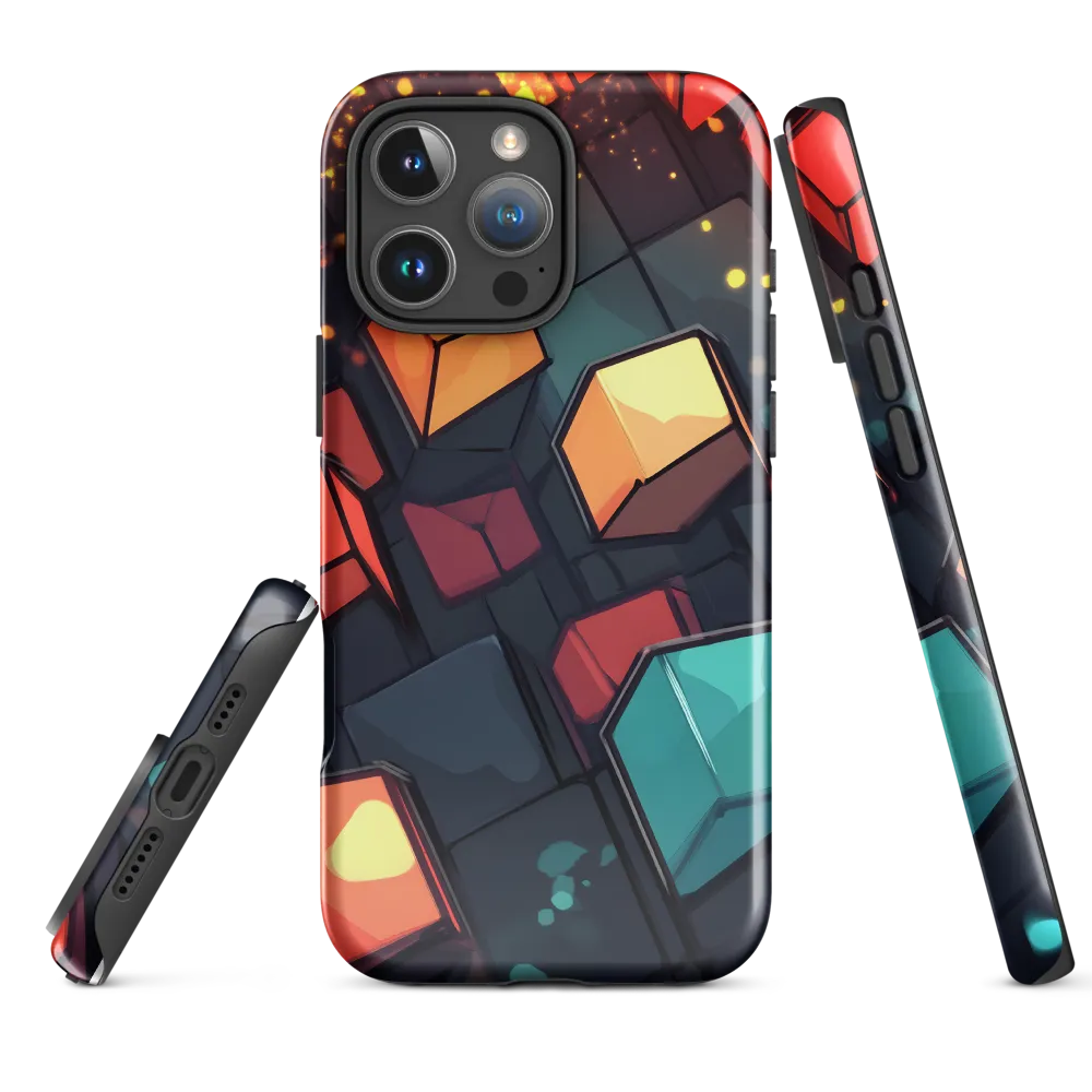 Illuminated Geometry | Phone Case |  16 Pro Max | Tough Case | Glossy
