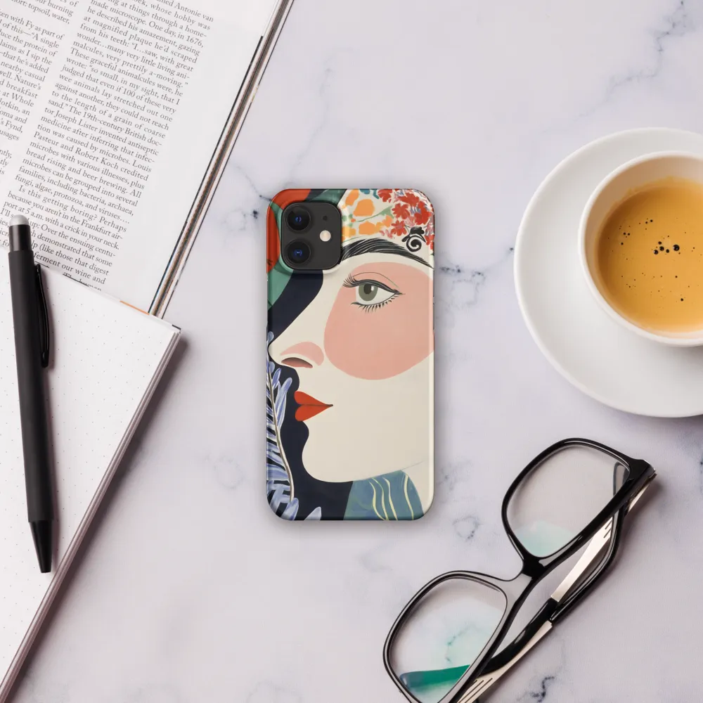 Floral Serenade: A Modern Portrait