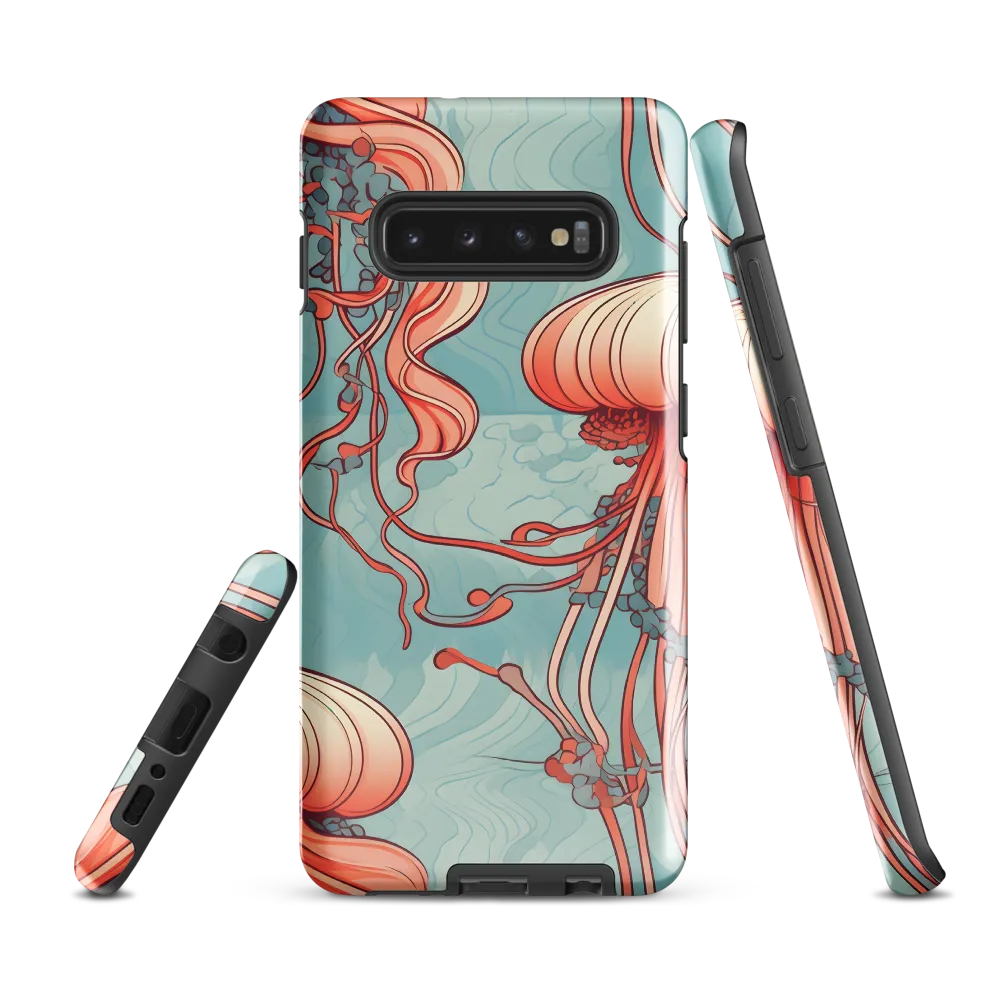 Ethereal Dance of Jellyfish | Phone Case |  S10 Plus | Tough Case | Glossy