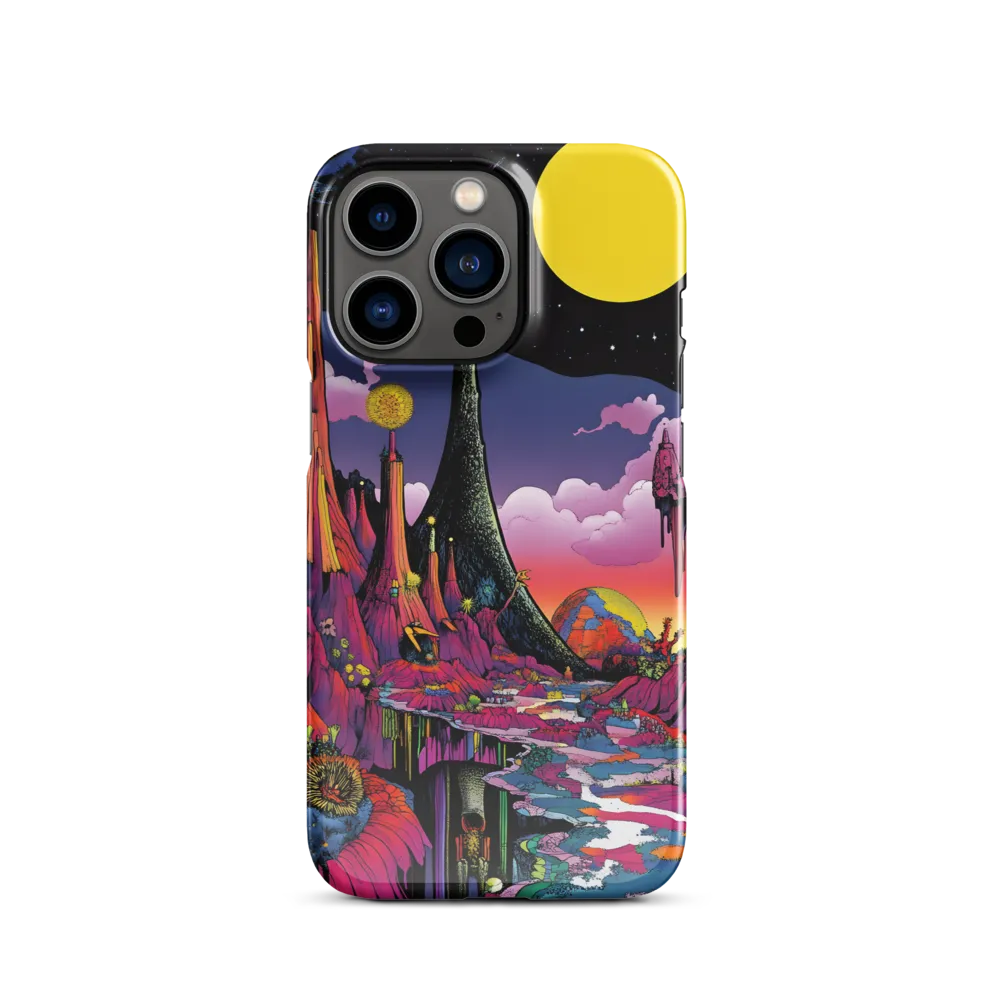 Celestial Dreams: A Journey Through an Alien Landscape | Phone Case |  13 Pro | Snap Case | Glossy