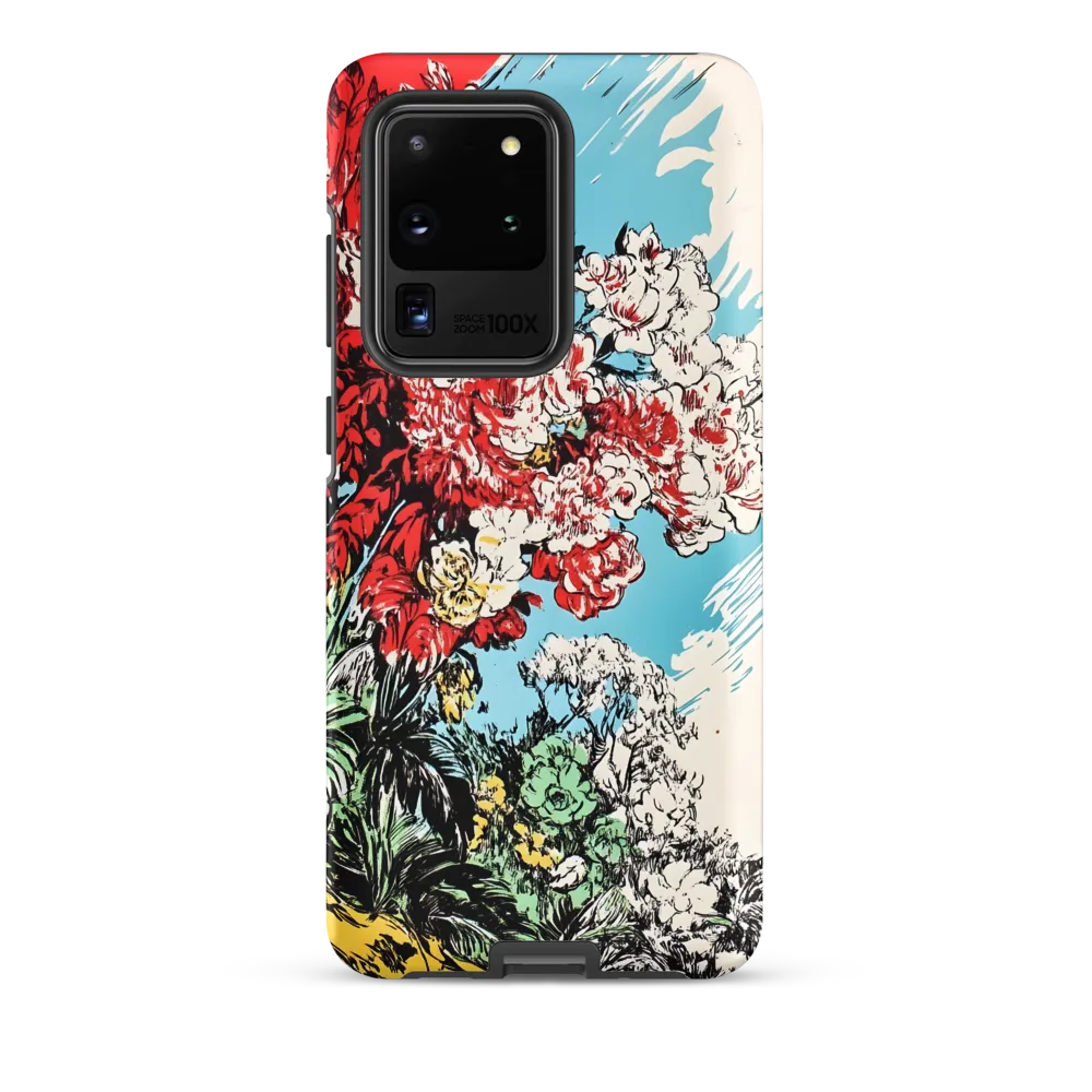 Floral Symphony in Bold Colors | Phone Case |  S20 Ultra | Tough Case | Matte