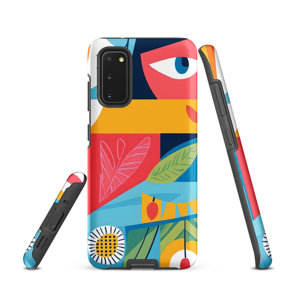 Vibrant Geometric Visage