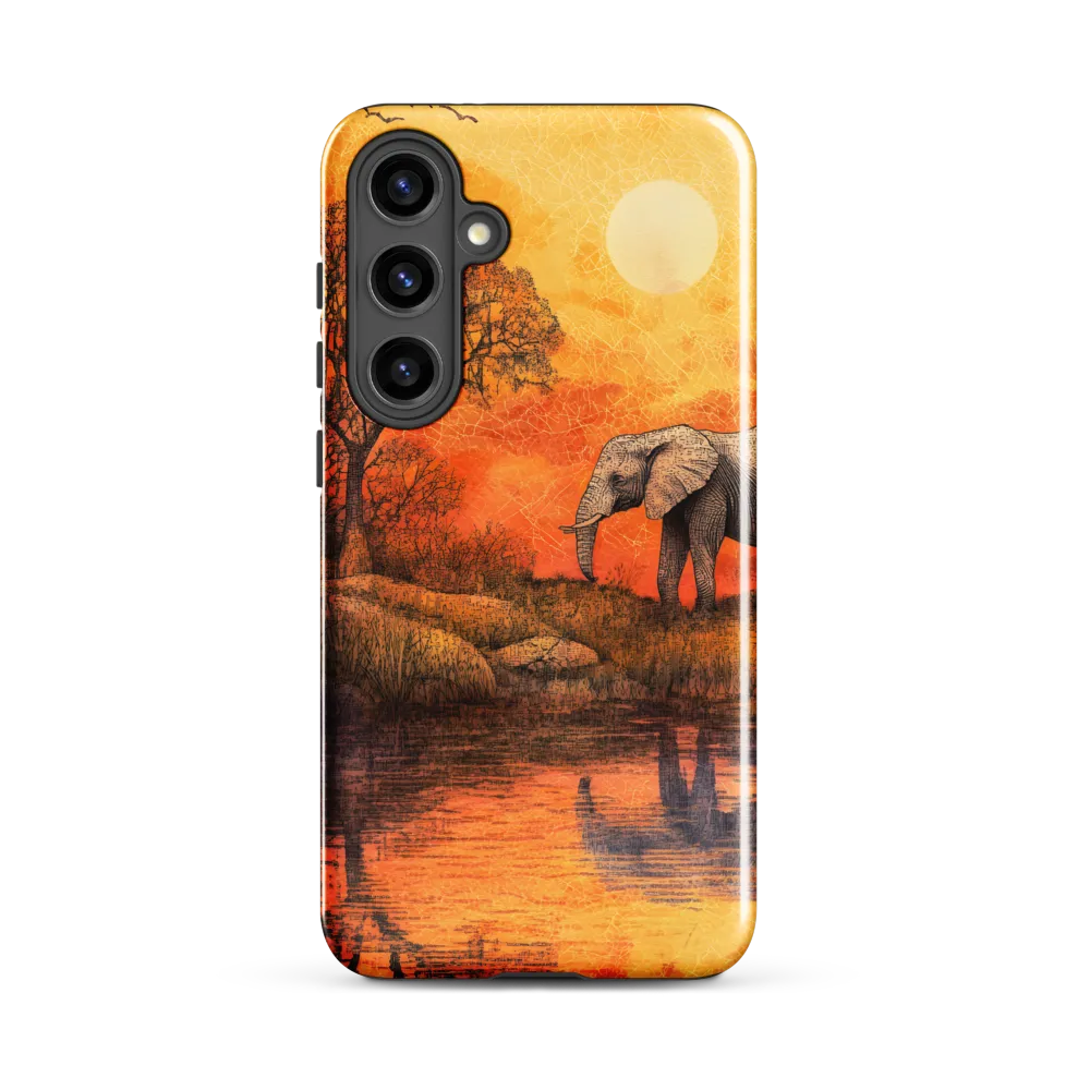 Elephant's Serenity at Dusk