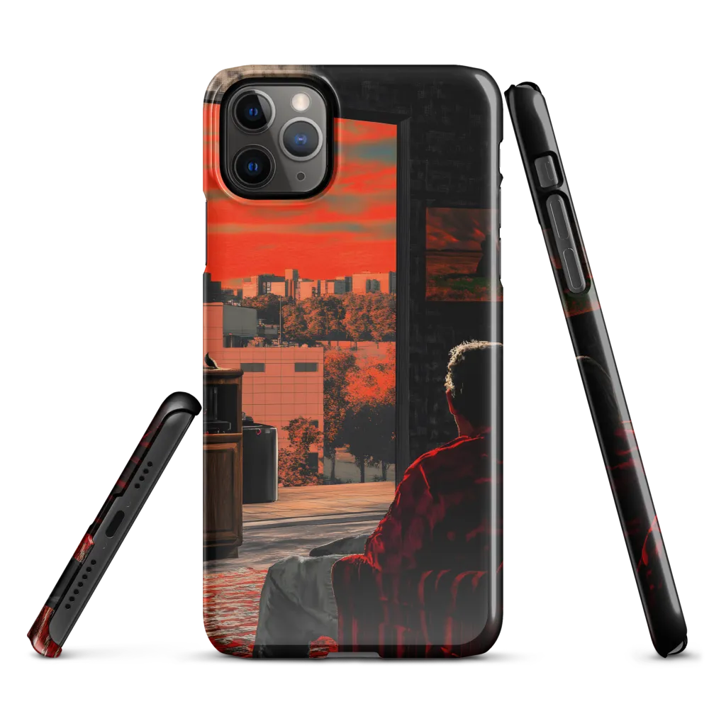 Gaze into the Ember Horizon | Phone Case |  11 Pro Max | Snap Case | Glossy