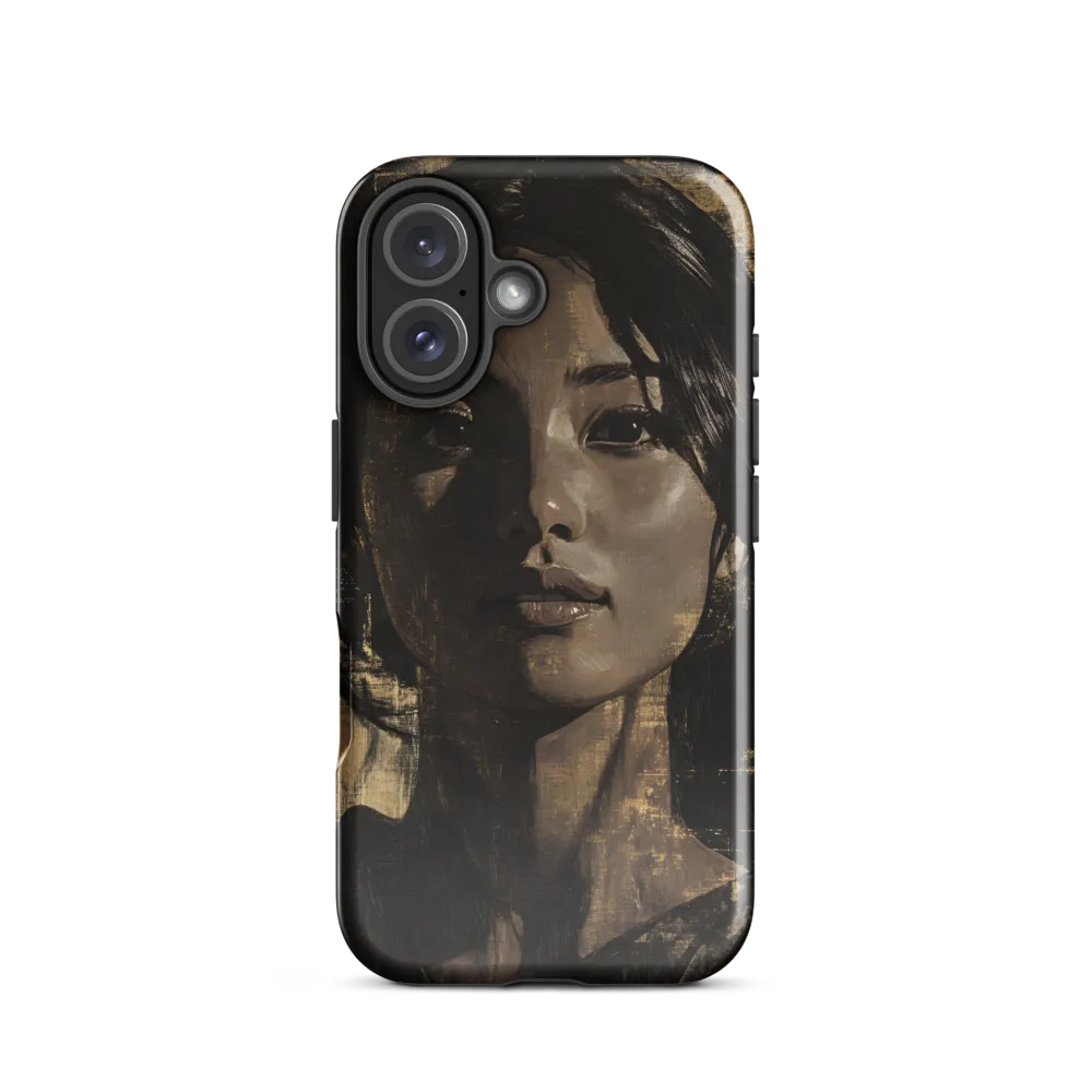Golden Gaze: A Contemporary Portrait