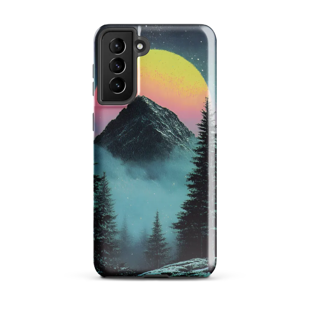 Ethereal Peaks Under Celestial Lights