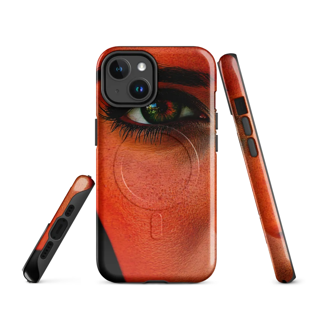 Gaze of Intensity | Phone Case |  14 | MagSafe® Tough Case | Glossy
