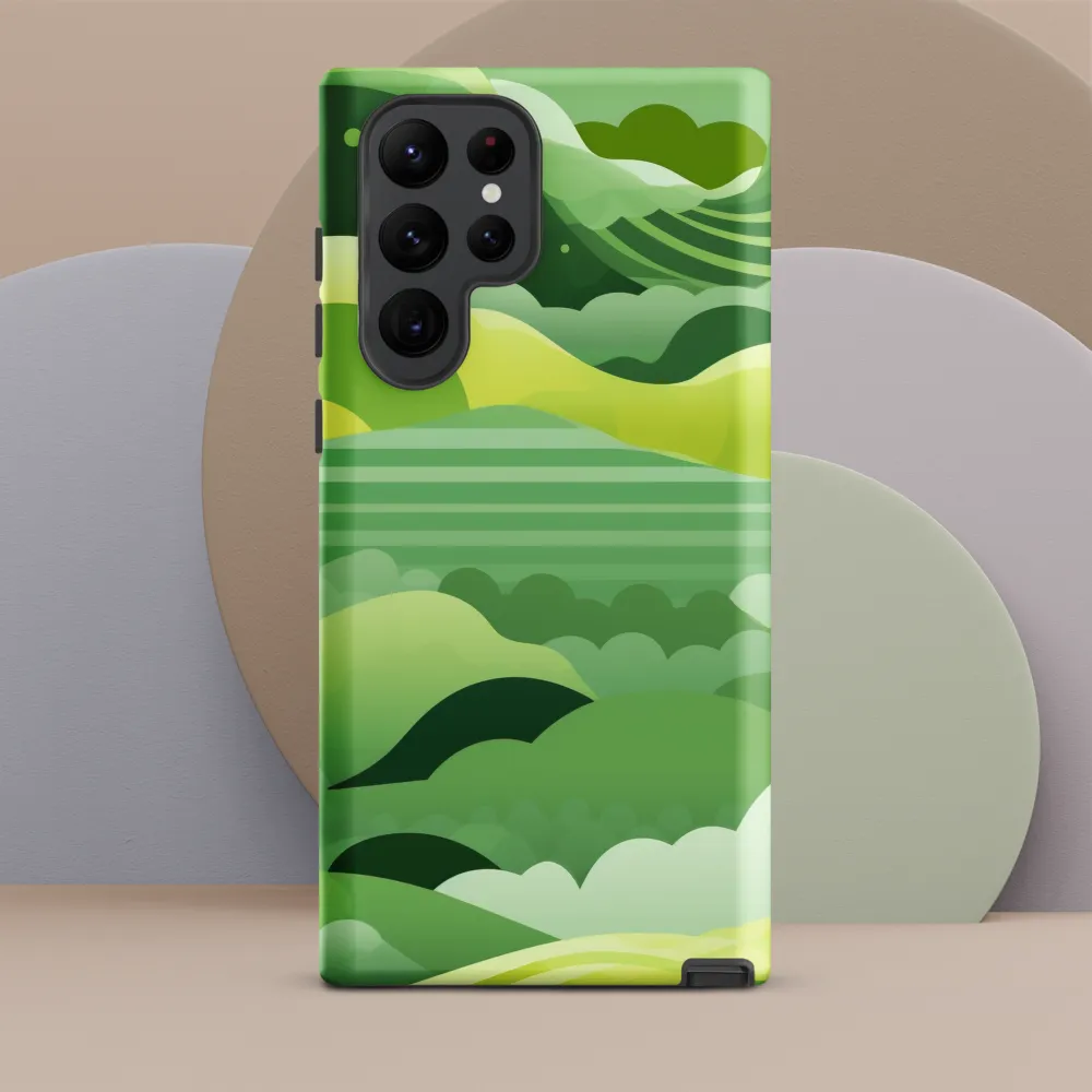 Tranquility in Green Waves