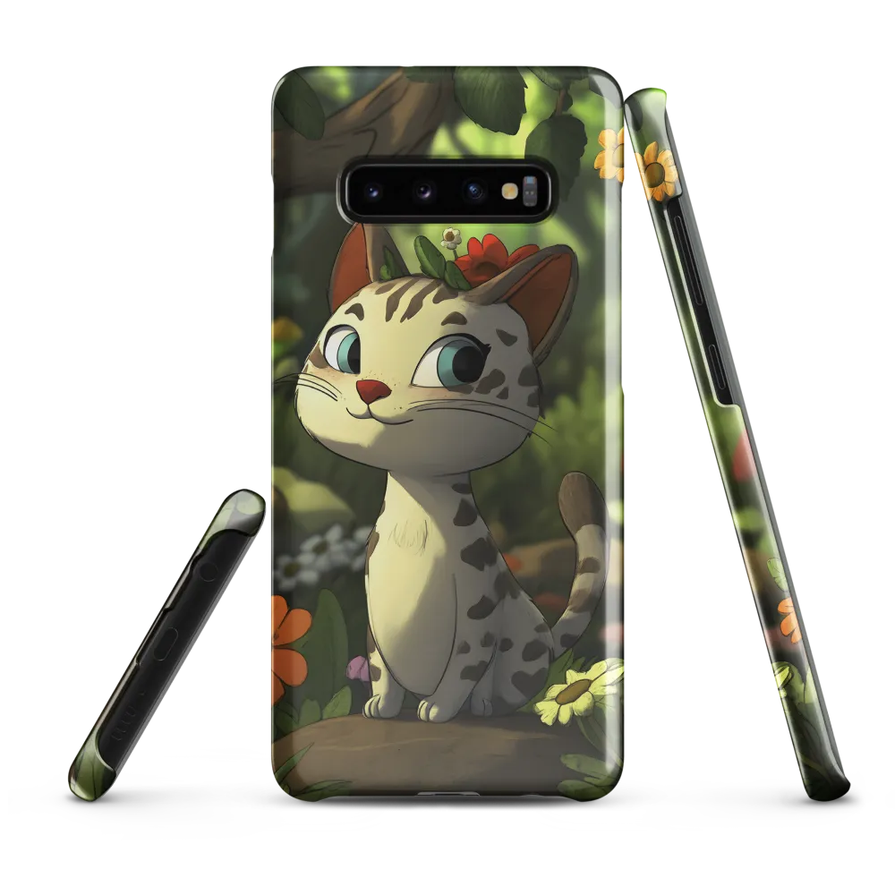 Whimsical Forest Cat | Phone Case |  S10 Plus | Snap Case | Glossy