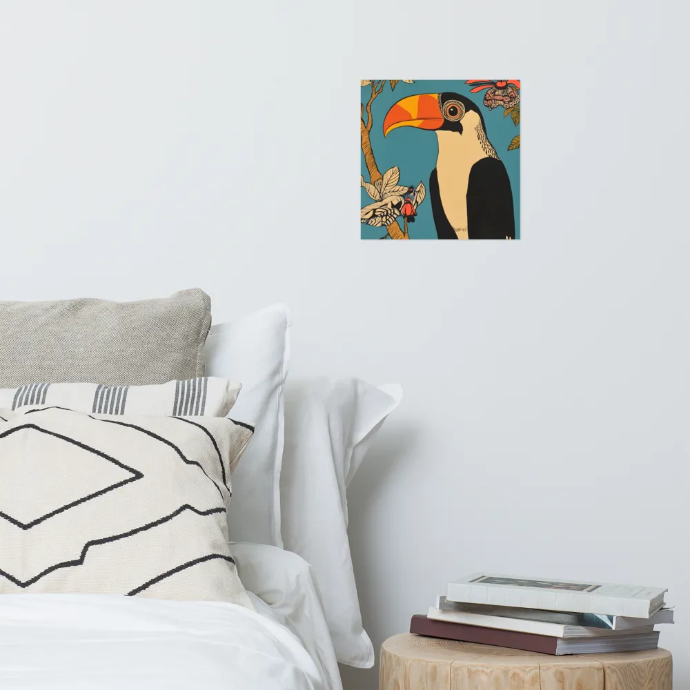 Tropical Majesty: The Toucan at Rest | Poster | 12″×12″