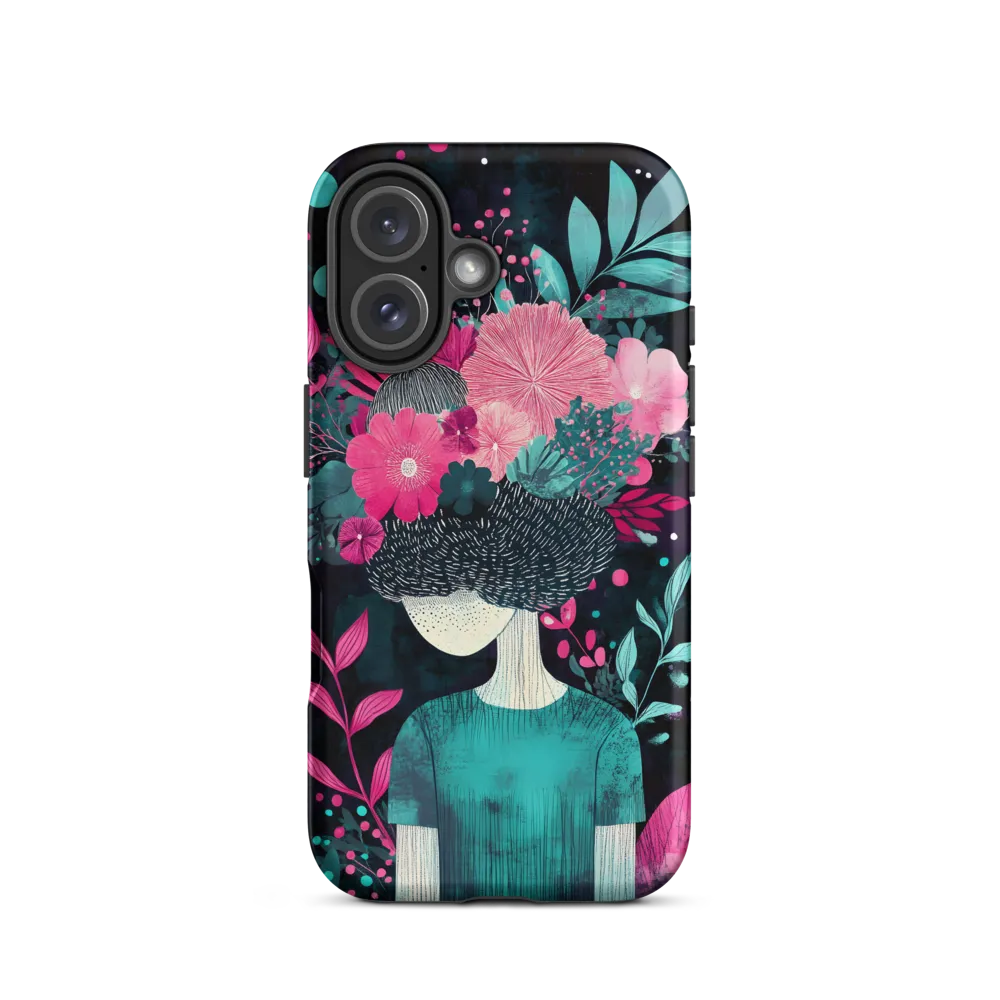 Floral Harmony: A Portrait of Serenity | Phone Case |  16 | Tough Case | Matte