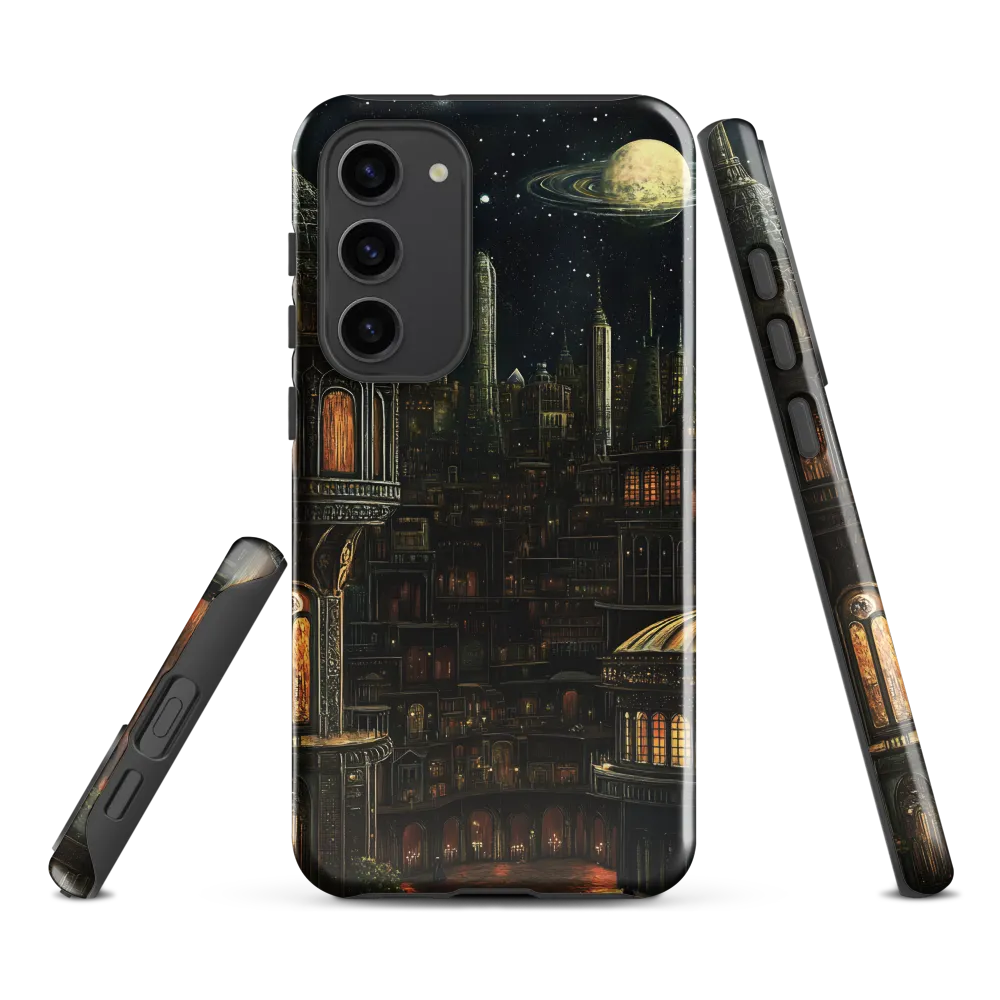 Celestial Enigma: A Surreal Cityscape