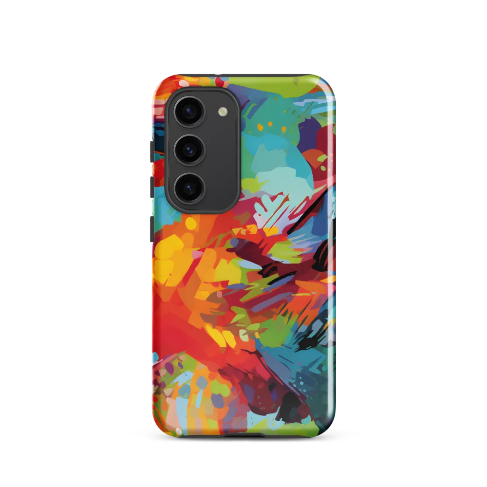 Colorful Lizard: An Abstract Adventure | Phone Case |  S23 | Tough Case | Glossy