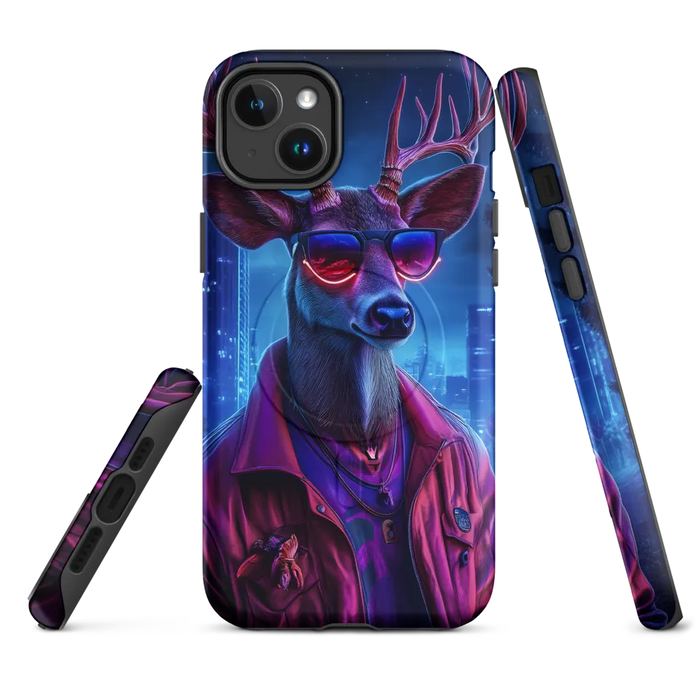 Urban Serenade: The Cool Deer | Phone Case |  14 Plus | MagSafe® Tough Case | Matte