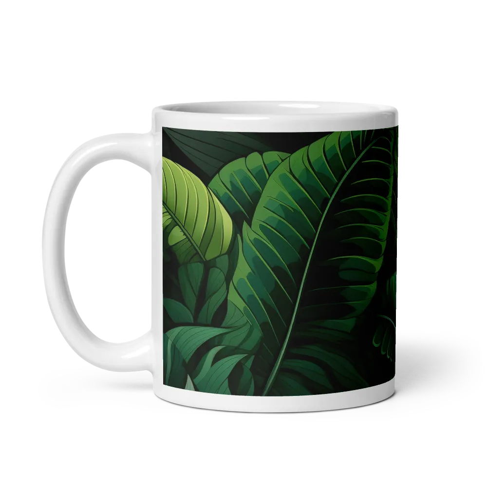 Lush Canopy: A Tropical Foliage Study | Mugs | Multiple Sizes & Colors