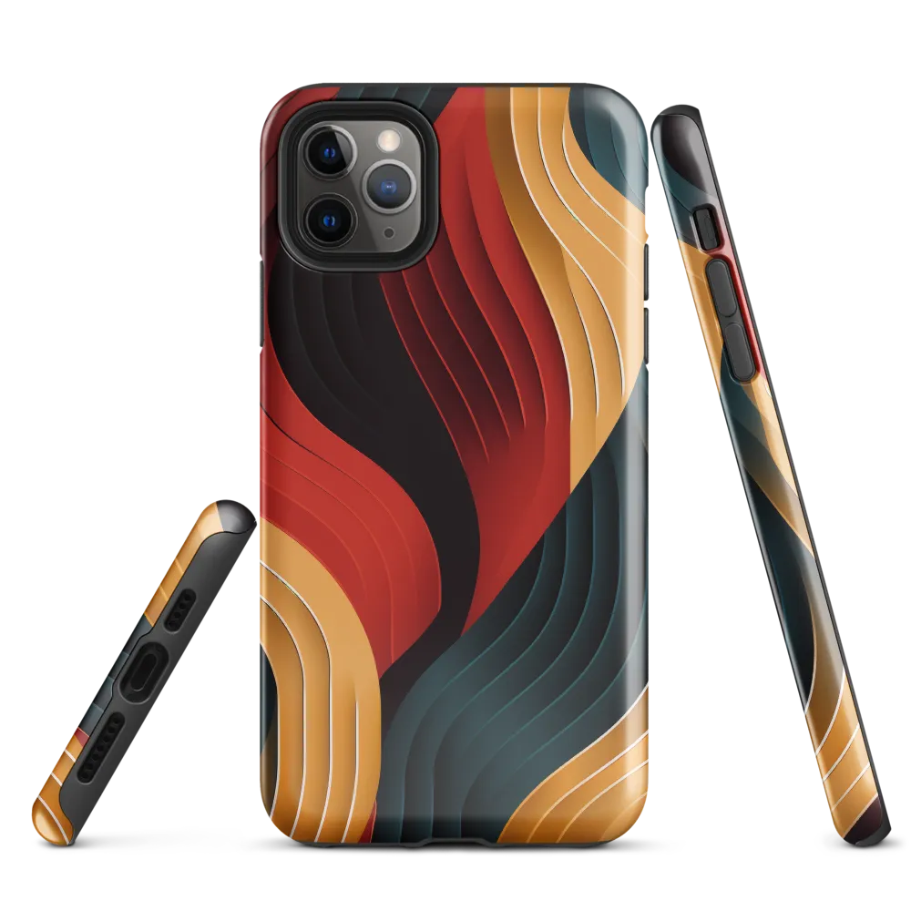 Dynamic Waves of Color | Phone Case |  11 Pro Max | Tough Case | Glossy