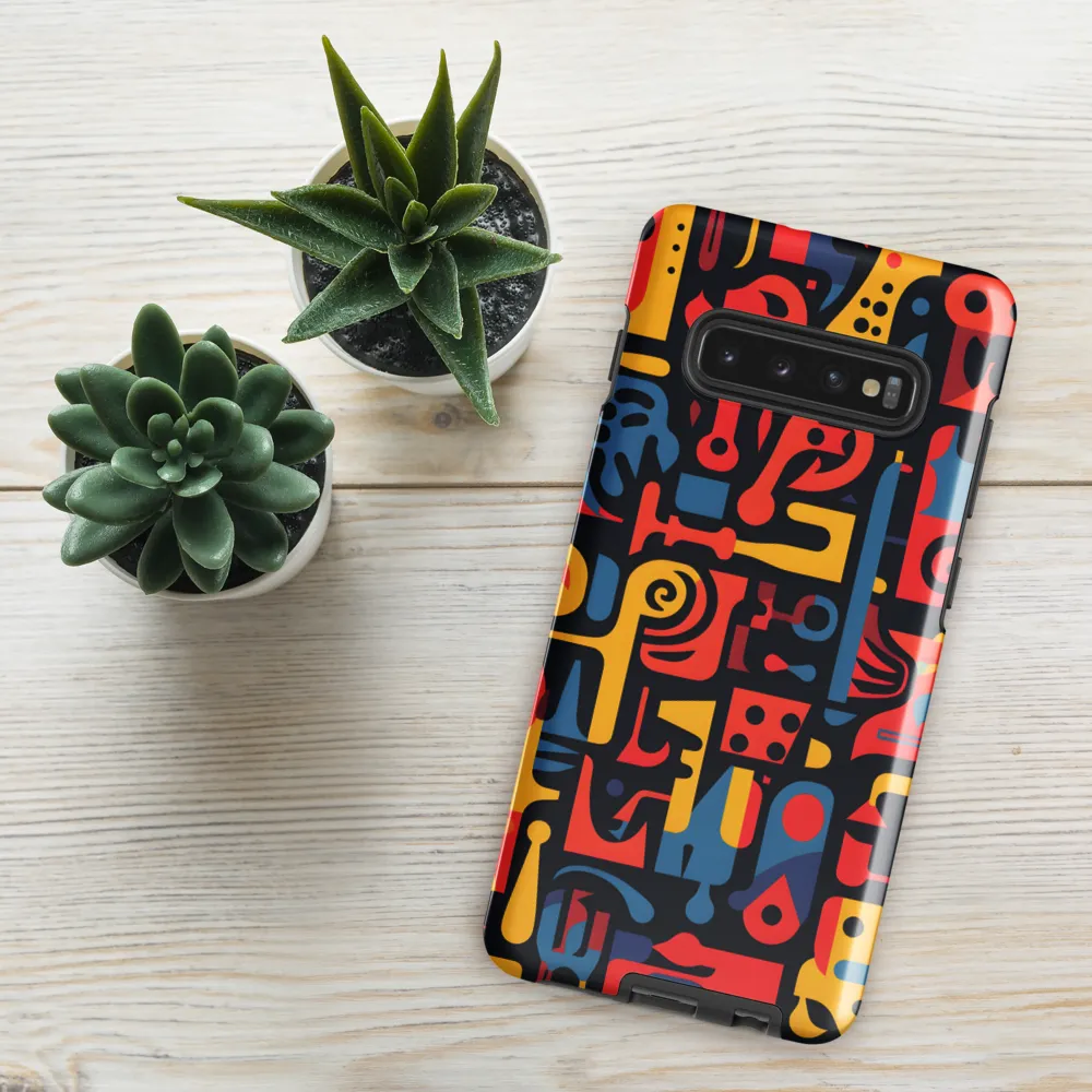 Mosaic of Playful Patterns | Phone Case |  S10 Plus | Tough Case | Glossy