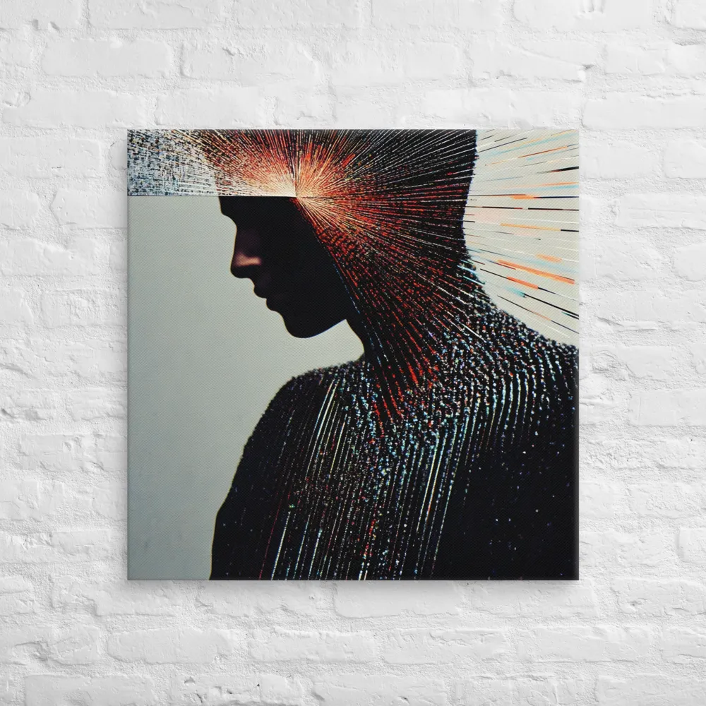 Radiant Reflection: An Abstract Journey of Thought | Canvas | 30″×30″
