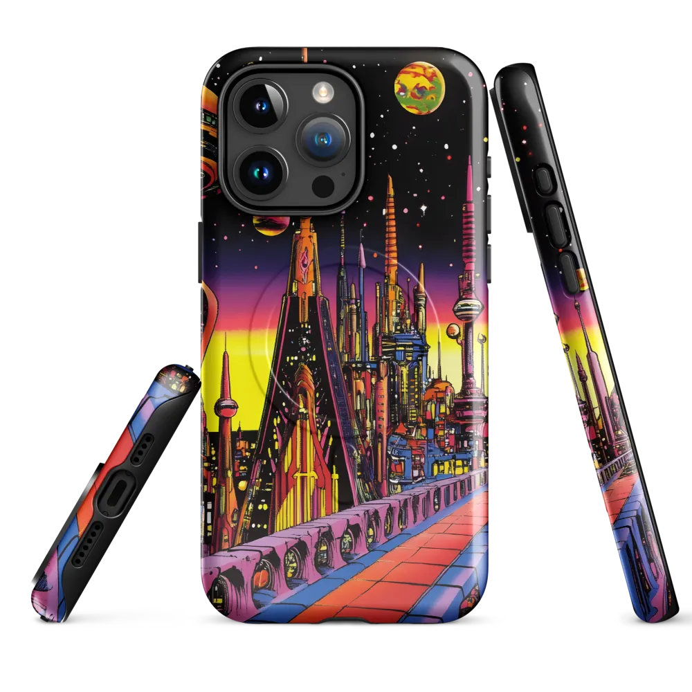 Futuristic Cosmos: A Journey Through Neon Cities