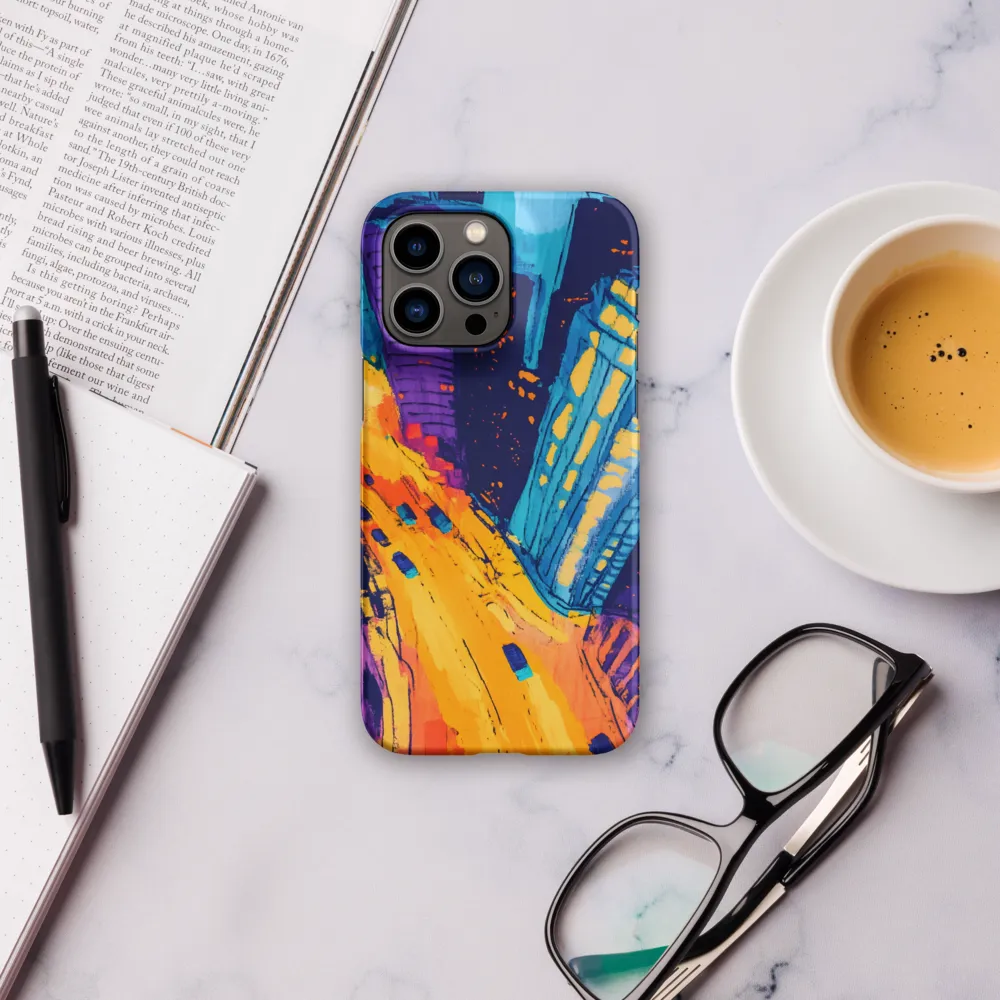 Electric City Nightscape | Phone Case |  14 Pro Max | Snap Case | Matte