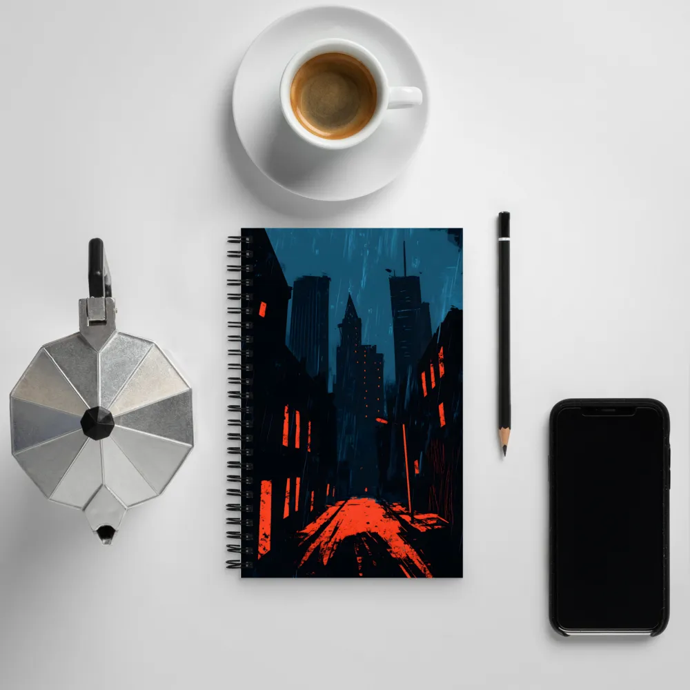 Echoes of an Ominous City | Spiral Notebook