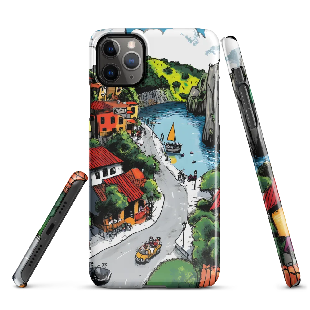 Whimsical Village by the Water | Phone Case |  11 Pro Max | Snap Case | Glossy