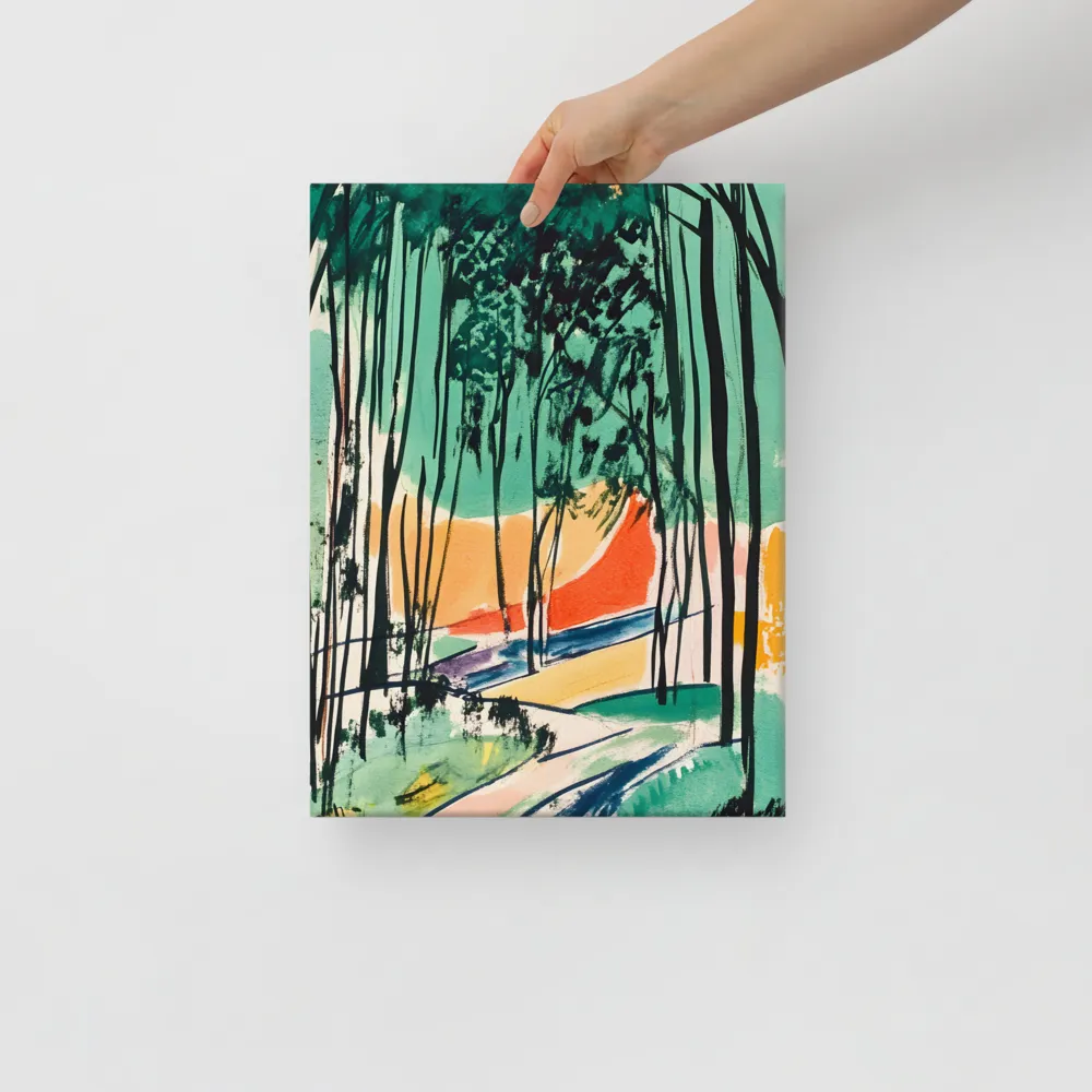 Winding Path Through the Forest | Canvas | 12″×16″