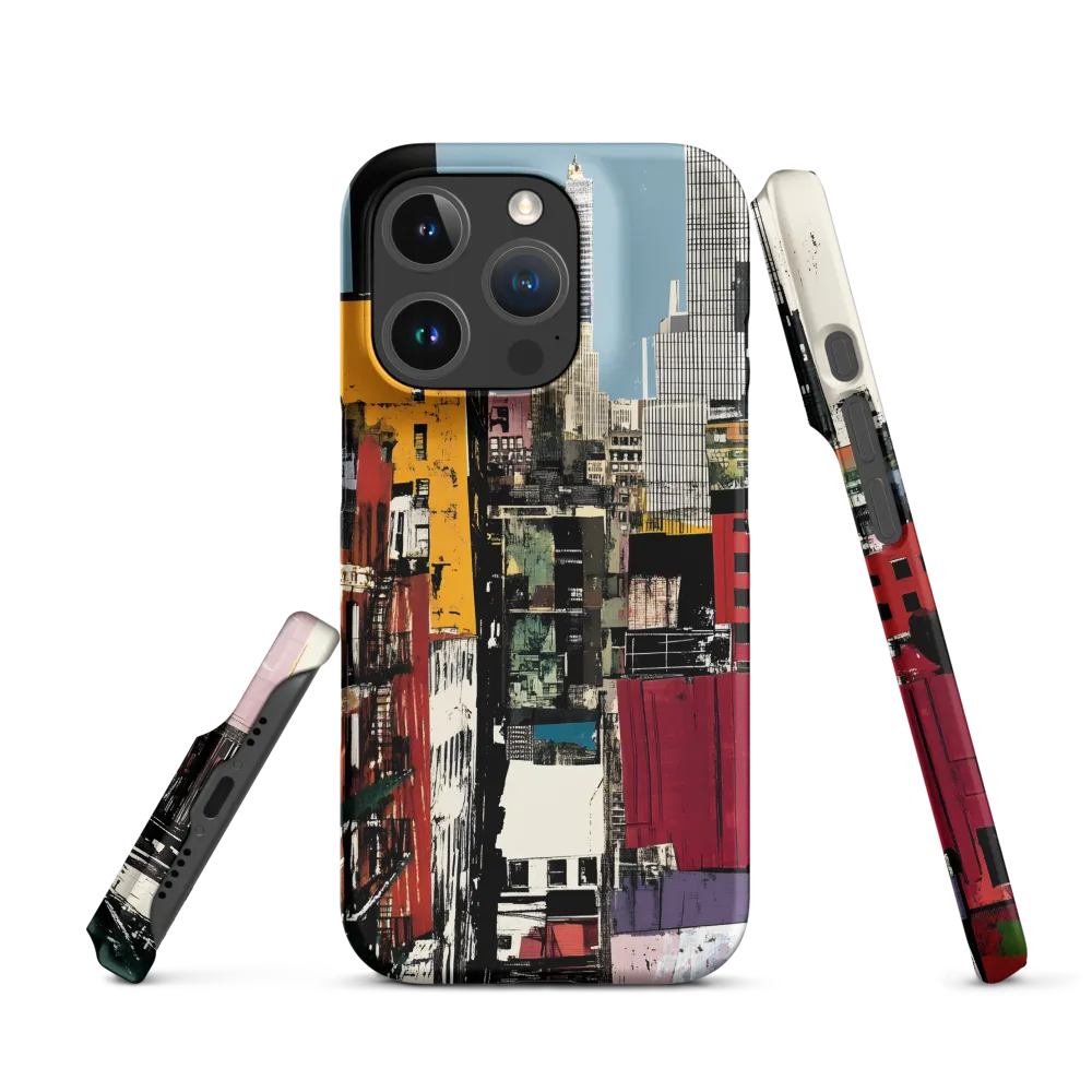 Urban Collage: A Vivid Cityscape | Phone Case |  16 Pro | Snap Case | Matte