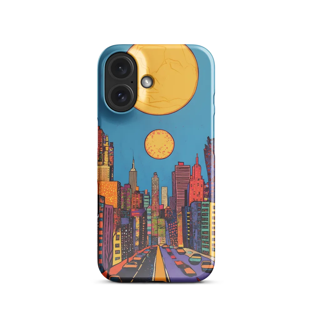 Urban Vibrance: A Pop Art Cityscape | Phone Case |  16 | Snap Case | Glossy