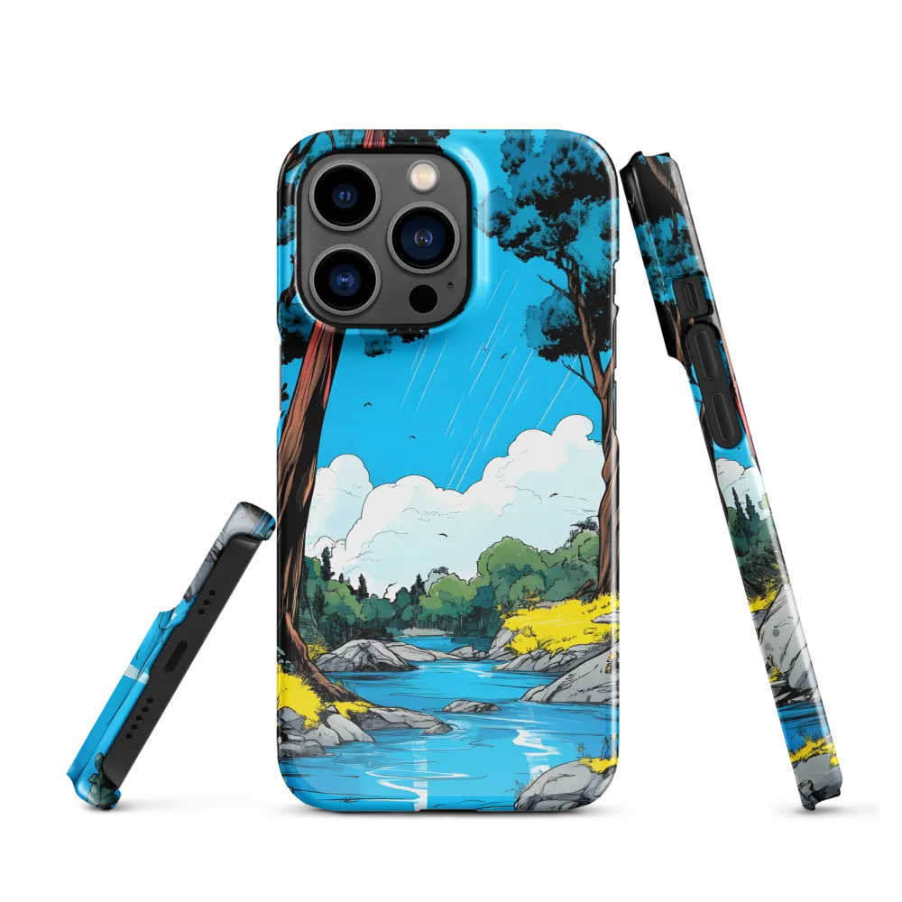 Tranquil River in a Comic Landscape