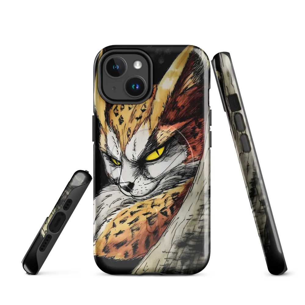 Fierce Gaze of the Wild Cat