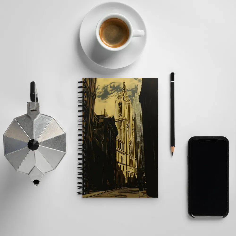 Nostalgic Urban Echoes | Spiral Notebook