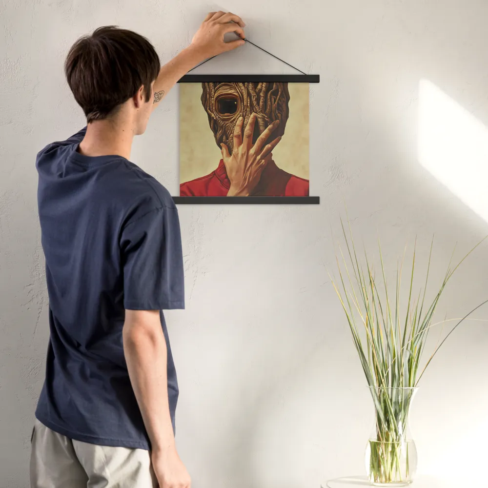 The Mask of Roots | Poster With Black Wood Hanger | 14″×14″